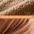 thumbnail image 6 of 2 Pairs Women Winter Leg Warmer Fuzzy Plush Over Knee Slipper Socks Solid Color Warm Thigh High Home Sleeping Stockings, 6 of 8