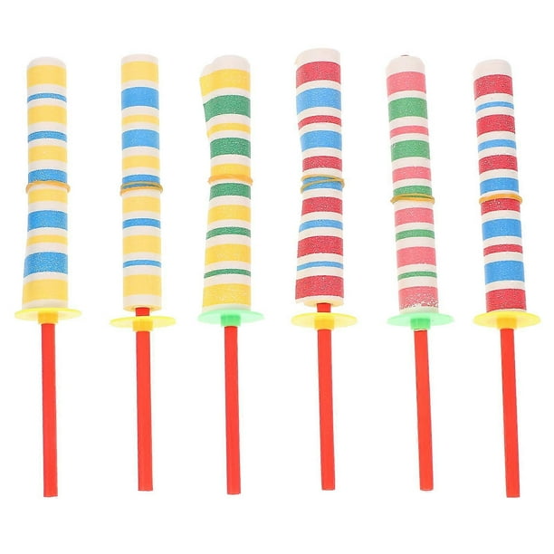 6pcs Paper Sword Flickers Funny Toy Party Favor Gift Prizes For Kids Children (Random Color)