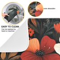 thumbnail image 3 of Yayeee Dish Drying Mat for Kitchen Counter Ultra Absorbent Easy Clean Pad 18x16", Red Flowers Pattern, 3 of 7