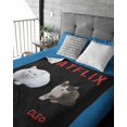 thumbnail image 4 of Catflix Couverture Photo en Polaire (Noir), 4 of 4