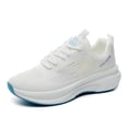 thumbnail image 5 of Zapatos de mujer de malla de primavera y verano, zapatos de suela gruesa con tejido Flyweave elevado, zapatos deportivos para estudiantes, zapatos de mujer con huecos de combinación completa, 5 of 5