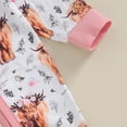 thumbnail image 6 of Okbabeha Western Baby Boy Girl Clothes Newborn Cowboy Outfit Fall Highland Cow Jumpsuit Infant Country Cowgirl Romper, 6 of 7