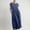 A0762-Navy, variant on QUINDOS Dresses for Women Crew Neck Sleeveless Beach Sundress Sun Dresses Summer Cotton Linen Kaftan Solid Color Midi Long Dresses for Women