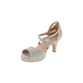 thumbnail image 5 of Soda Yuchi-IIS Girls' (13-5) Dress Heel | K-LS5906P-01 Silver, 5 of 6