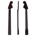 thumbnail image 1 of Mástil de guitarra eléctrica de 22 trastes con cabeza grande, wengué natural mate, ancho de 5,6 pulgadas, almohadilla de hueso de vaca, traste mediano de cobre blanco, 1 of 7