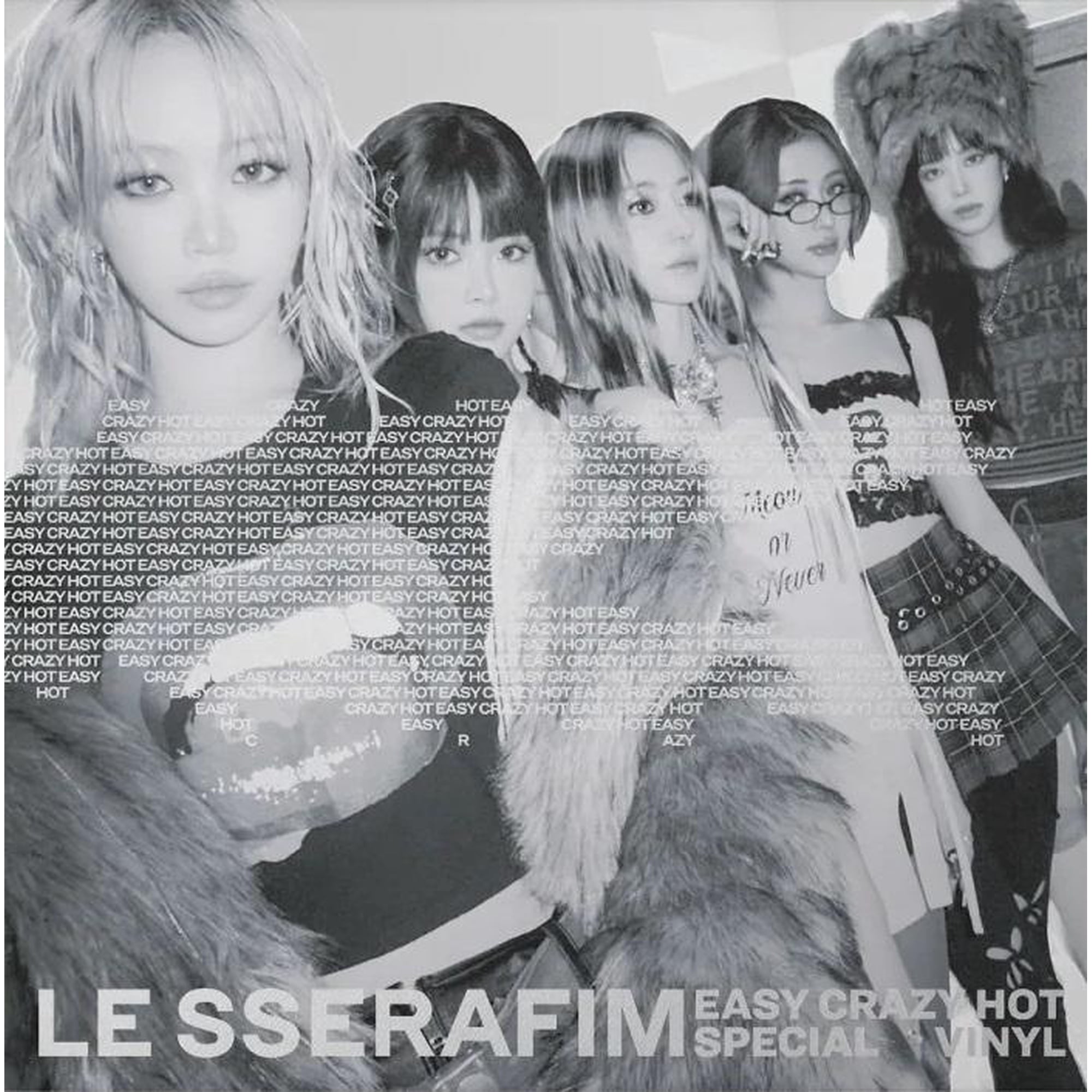 Le Sserafim Easy-Crazy-Hot' Special Vinyl [Silver White] [Indie Exclusive] Records & LPs