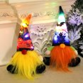 thumbnail image 6 of Floleo Halloween Gnome Decor Ornament, LED Light Plush Witch Hanging Tree Pendant Faceless Doll Glow Lantern Bat Topper Hat Party Favor Prop Fall Decoration, 6 of 9