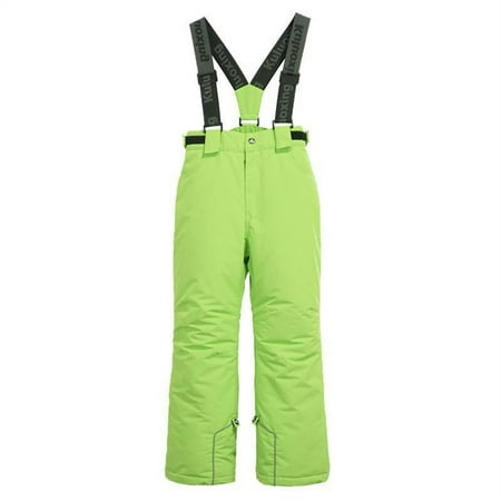 Ruyang Teens Boys Girls Winter Ski Pants Kids Padded Thermal Overalls Water-proof Warm School Snow Trousers Straps