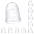 thumbnail image 3 of Sidaley Protectores de silicona para dedos de guitarra, antideslizantes, resistentes al desgaste, transparentes, estirables, instrumentos musicales Type2 NO2, 3 of 5