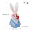thumbnail image 3 of Easter Plush Gnomes Decorations, 1 Pcs Plush Easter Bunny Handmade Swedish Tomte Elf Stuffed Doll Rabbit Gifts Cute Easter Faceless Dwarf Bunny Household Ornaments, Home Decor, 3 of 9