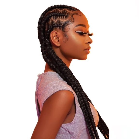 Sensationnel X-Pression Pre-Stretched Synthetic Braid - 6X 48" (Color : 1 Jet Black)