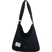 SHIJI65 Women's Retro Large Size Canvas Shoulder Bag Hobo Crossbody Handbag Casual Tote