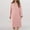 Pink, variant on Pajamas for Women Set German Velvet Built In Bra Nightgown Pink 2Xl