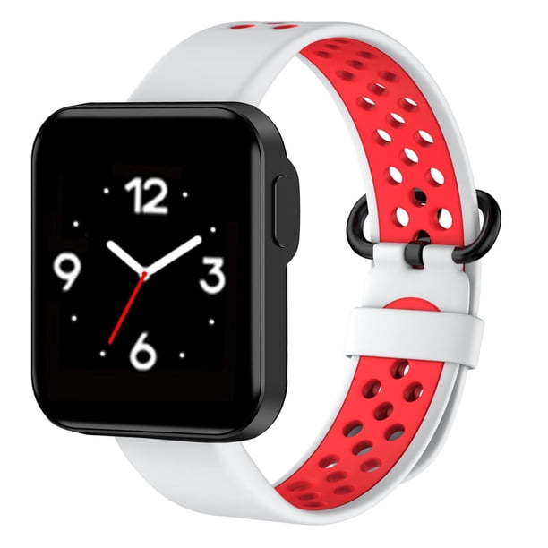 Correa De Repuesto Pulsera De Silicona De Dos Colores Compatible Con Xiaomi Mi Watch Lite/Redmi Watch Lite Smart Watch seitruly EL017749-02