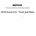 thumbnail image 2 of DS-One Front Rear Coated Drilled Slotted Disc Brake Rotors Kit for Car 2016 Acura ILX KD-100341, 2 of 11