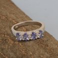thumbnail image 4 of 5X3mm Oval Shape Tanzanite Gemstone 925 Sterling Silver For Stone Women Wedding Ring, 4 of 7