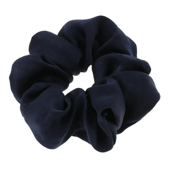 Goma de Cabello Satinada Yinane para Mujer Azul scrunchies de seda para el cabello