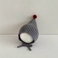 thumbnail image 4 of CPNG Cute and Adorable Knitted Beanie for Babies Cute Ribbed Winter Warm Cover Ears Cap Versatile Wool Pointed Hat and Ear-Covering Hat for Infants, 4 of 4