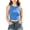 Blue#2026 trendy tops#12, variant on Girls Ribbed Tank Tops Kids Athletic High Neck Crop Top Slim Fit Sleeveless Undershirts Basic Solid Casual Gym Dance Tops Pink 13-14 Years