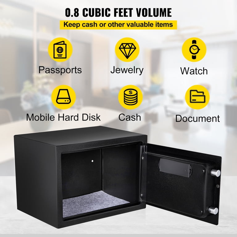 ISLANDSAFE Security Fireproof Safe Cabinet Personal Box, 0.5 Cuft With...