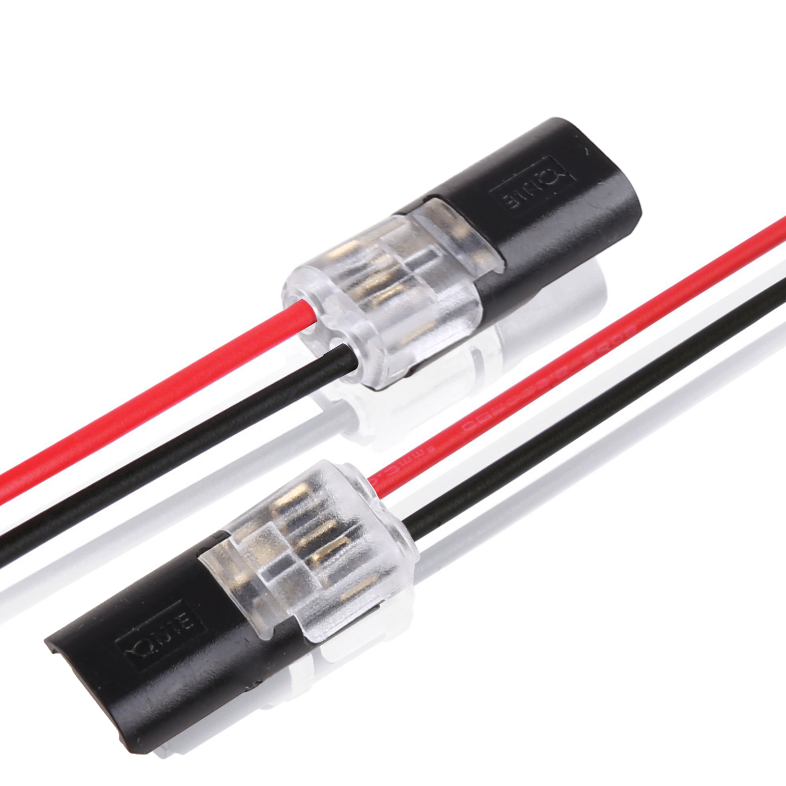 Geemin 50 Pcs Pluggable Terminal Blocks Compact Solderless Quick Wire Connectors