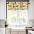 thumbnail image 3 of Sunflower Spring Kitchen Curtains Set, Farmhouse Butterfly Vintage Tier Curtain 24 Inches Length, Live Love Laugh Floral Valance and Tiers Set Window Treatment Decor for Bedroom/Living Room, 3 of 7