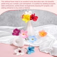 thumbnail image 5 of Uxcell 12-Pack Artificial Plumeria Flowers, Fake Silk Heads Flower Plumeria Bulk Petal for DIY Crafts/Dress/Wedding/Party Decoration [Wine Red, 3.54"/ 9cm], 5 of 6