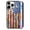 Star-studded American Flag, variant on Star-studded American Flag for iPhone 12 Pro Max Case, Cute Aesthetic Red Blue Stars Stripes Shock-Absorbent Protective,Black
