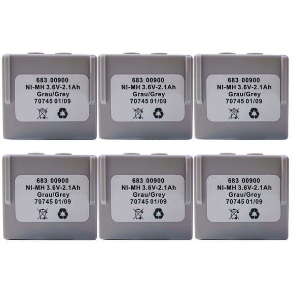 SHENYANG 6PCS 3.6V 1800mAh 1.8Ah Battery 68300900 for HETRONIC Remote Control New