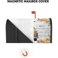 thumbnail image 3 of Mailbox Cover, Thanksgivingin Fall Farm Pumpkin Mailbox Wrap Magnetic Mailbox Covers for Garden Yard Outdoor Decoration,Farmhouse Home Mailbox Post Box Cover Wraps Standard Size 18"x21", 3 of 6