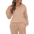 thumbnail image 5 of UVN Outfit Sets for Women 2 Piece Sets Winter Casual Tracksuit Long Sleeve Lounge Set Outfits with Pockets, 5 of 10