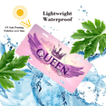 thumbnail image 4 of 1 Pcs 2D Flat License Plate Covers & Frames, QUEEN with Wings and Crown For Decorative Front, Waterproof For Decoration Aluminum License Plate Covers & Frames Cover For Men Women, 12" X 6", 4 of 7