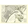 thumbnail image 2 of Jefferys 32x23 Gold Ornate Wood Framed with Double Matting Museum Art Print Titled - New Orleans Louisiana - Jefferys 1759, 2 of 4