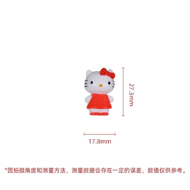 Hello Kitty - Muñeco pequeño de PVC con forma de gato en constante cambio, adorno de escritorio, llavero, funda para teléfono móvil, bonitos accesorios pequeños