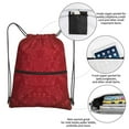 thumbnail image 2 of Sigee Vintage Burgundy for Drawstring Zipper Backpack ,Waterproof, Durable, Lightweight Gym Bag for Sports, 2 of 5