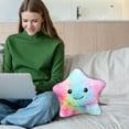 thumbnail image 5 of Nmdmisc Creative Twinkle Star Glowing LED Night Light Up Plush Pillows Stuffed Toys Birthday Gifts for Kid Children Friends,Couch Bed Throw Pillows Decorative Light -Multicolor, 5 of 9