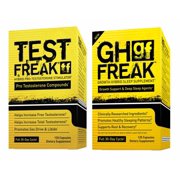 (1) PHARMAFREAK - TEST FREAK - USA | Testosterone Booster and (1) PHARMAFREAK GH FREAK Growth Hybrid Sleep Supplement