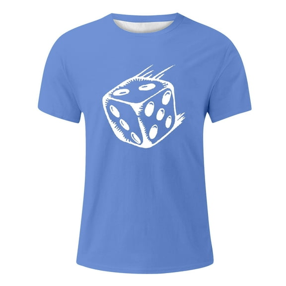 Huesdet Men Graphic T Shirts Henley Short Sleeve Knit Shirt Casual Summer Textured Tee Shirt(Blue,XXL)