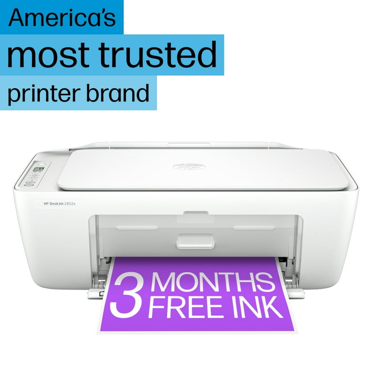 HP DeskJet 2852e Wireless All in One Color Inkjet Printer Scanner Copier 3 Months Free Ink