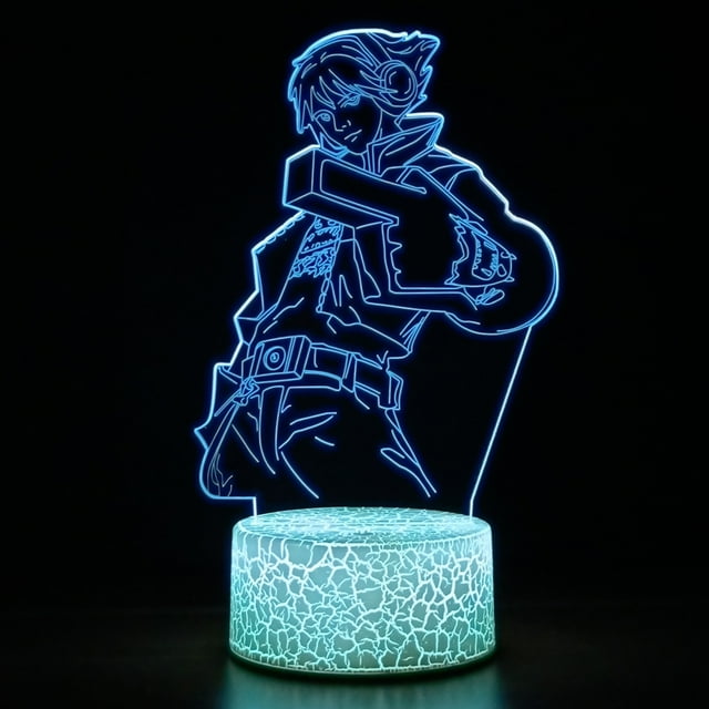 Luz LED LED Lols Ezreals 3D que cambia de color para niños