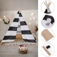 thumbnail image 5 of SAYFUT Portable Girls Boys Teepee Tent Kids Play Tent House With Floor Mat For Children, 5 of 8