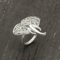 thumbnail image 4 of 1.50 CTW Natural Diamond Polki Elephant Ring 925 Sterling Silver Women Valentines Day Gifts Jewelry, 4 of 5