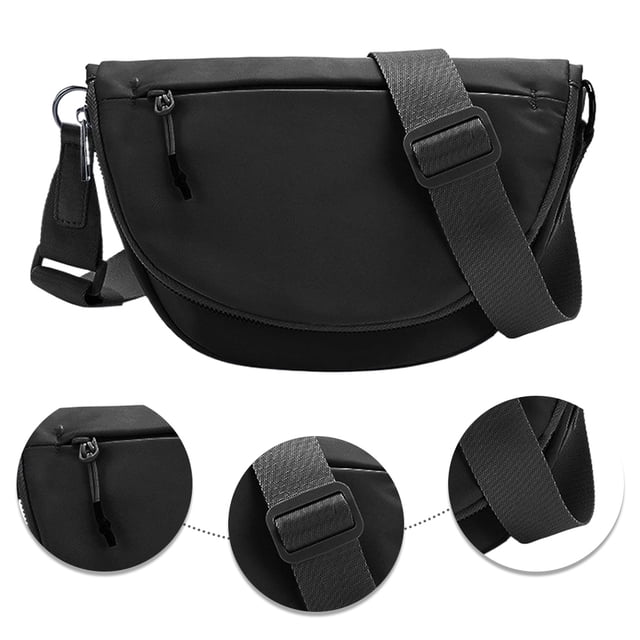 Bolso Hombro Crescent Bag para Mujeres Y Hombres Deporte Yoga Nailon Con Doble