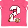 thumbnail image 4 of Inktastic Baseball Second Birthday Two Years Old Boys or Girls Toddler T-Shirt, 4 of 5