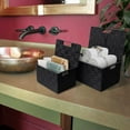 thumbnail image 3 of Sorbus Weave 3 Piece Basket Set - Black, 3 of 3