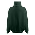 thumbnail image 4 of SUYOLL Women Hooded Sweatshirt Casual Stand Collar Loose Fit Zip Up Jacket Daily Wear Vacation Fall Winter Versatile Comfortable Lightweight Classic Versatile Sweatshirt, 4 of 5