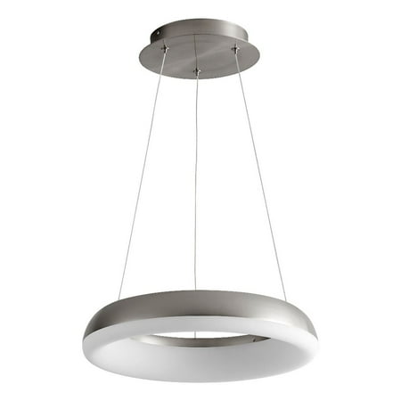 

15.75 inch 30W 1 Led Pendant-Satin Nickel Finish Bailey Street Home 766-Bel-4236154
