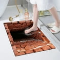 thumbnail image 4 of TIELUTT Front Door Mat with A Brick Patterned Bottom 3D Trap Carpet For the Living Room and A Gaming Room Mat Thick Area Rug Geometric Carpet the Blanket Small Area Rug for Kids Tan Knit Throw Blanke, 4 of 7