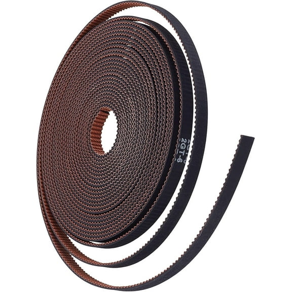 5m Rubber GT2 Timing Belt Fit for 3D Print and Most Belt Driven Printers Saddle Brown 5.5x1.5mm