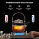 thumbnail image 3 of Tetera de vidrio para estufa de 34 oz, tetera de vidrio de borosilicato con 2 tipos de insufridores extraíbles, tetera resistente al calor con tapa de madera, tetera para hervir té, apta para estufa d, 3 of 7